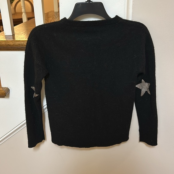 Zadig and Voltaire CiCi with patch black cashmere pullover sweater - Picture 8 of 12